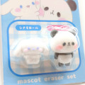 Japan Sanrio × Mochimochi Panda Mascot 3D Eraser Set - Cinnamoroll & Mochi Mochi Panda - 1