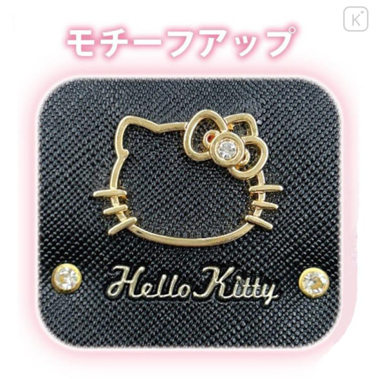 Japan Sanrio Long Wallet - Hello Kitty : Black White Leopard - 3