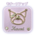 Japan Sanrio Bifold Wallet - Kuromi : Purple White Leopard - 3