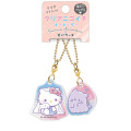 Japan Sanrio × Obakenu Acrylic Keychain Connecting Set - Hello Kitty : Ghost - 1