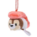 Japan Disney Store Tsum Tsum Plush Keychain - Chip : Sushi Salmon - 1