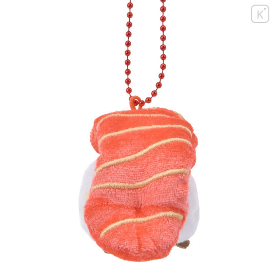 Japan Disney Store Tsum Tsum Plush Keychain - Chip : Sushi Salmon - 4