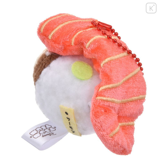 Japan Disney Store Tsum Tsum Plush Keychain - Chip : Sushi Salmon - 7