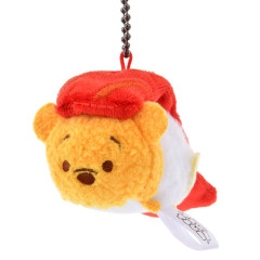 Japan Disney Store Tsum Tsum Plush Keychain - Pooh : Sushi Tuna