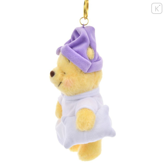 Japan Disney Store Plush Mascot Keychain - Pooh : Pajama Style - 2