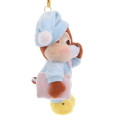Japan Disney Store Plush Mascot Keychain - Chip : Pajama Style - 2