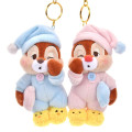 Japan Disney Store Plush Mascot Keychain - Chip : Pajama Style - 5