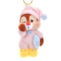 Japan Disney Store Plush Mascot Keychain - Dale : Pajama Style - 1
