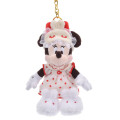 Japan Disney Store Plush Mascot Keychain - Minnie : Pajama Style - 1