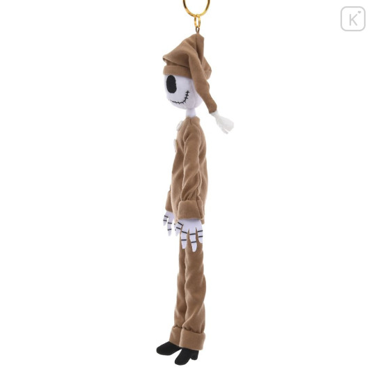 Japan Disney Store Plush Mascot Keychain - Tim Burton's The Nightmare Before Christmas : Pajama Style Jack Skellington - 2