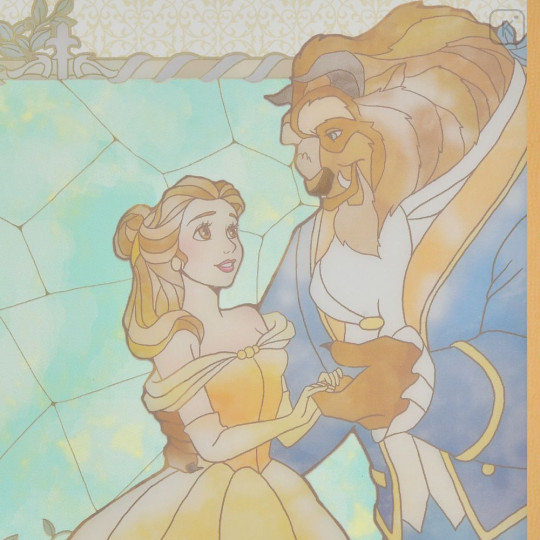 Japan Disney Store Japanese Signature Board - Beauty and the Beast : Watercolor Marble - 4