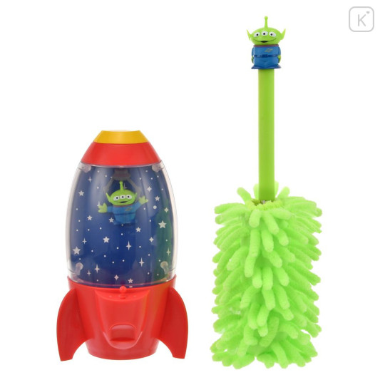 Japan Disney Store Slim Handy Mop - Toy Story Little Green Men Aliens : Pizza Shop Pixar Clean Time - 1