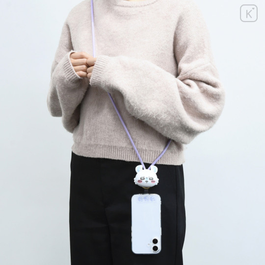 Japan Chiikawa Multi Ring Plus with Mascot Strap - Momonga : Face - 2