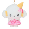 Japan Sanrio Mascot Holder - Cogimyun : 10th Anniversary Gingham Heart Ice Cream - 2