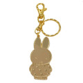 Japan Miffy Die-cast Metal Keychain - Miffy : 70th Anniversary Gold - 1