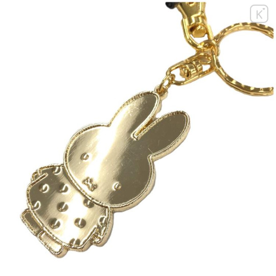 Japan Miffy Diecast Charm Keychain - Miffy : 70th Anniversary Gold - 2