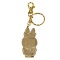 Japan Miffy Diecast Charm Keychain - Miffy : 70th Anniversary Gold Crown - 1