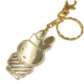 Japan Miffy Die-cast Metal Keychain - Miffy : 70th Anniversary Gold Crown - 2