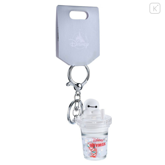 Japan Disney Store Floating Sequins Keychain - Baymax : Drink Key chain Fes - 2