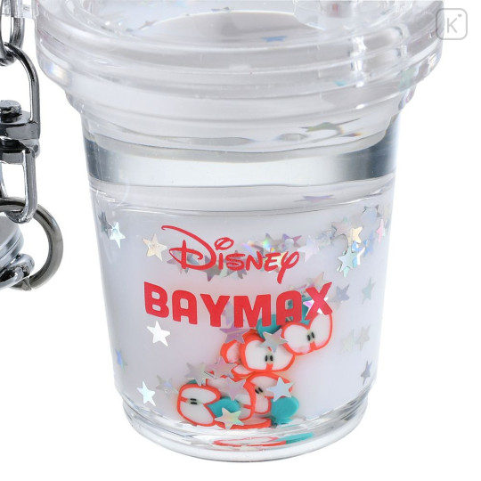 Japan Disney Store Floating Sequins Keychain - Baymax : Drink Key chain Fes - 6