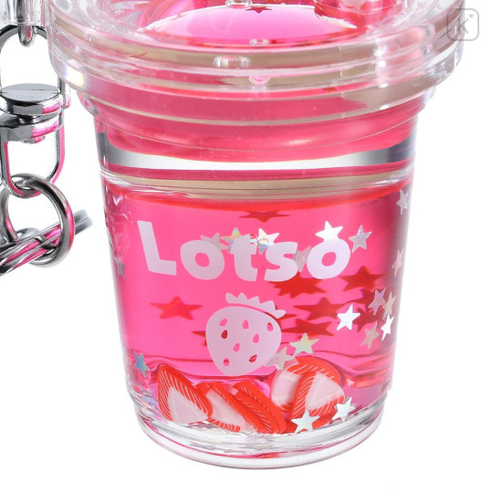 Japan Disney Store Floating Sequins Keychain - Toy Story Lots Bear : Drink Key chain Fes - 6