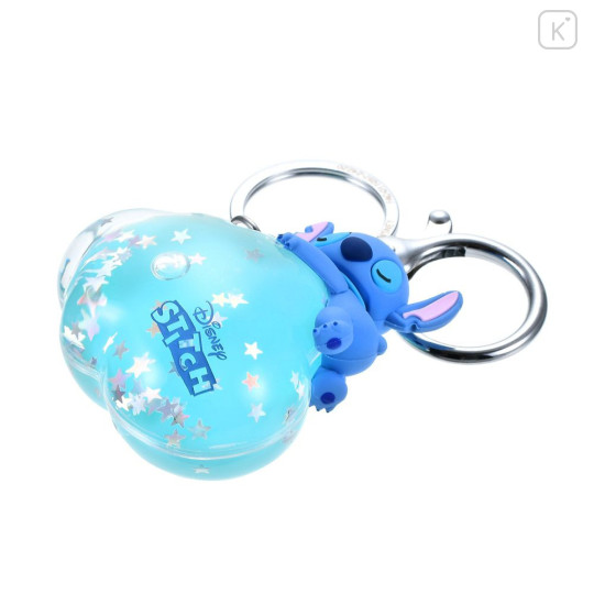 Japan Disney Store Floating Sequins Keychain - Stitch : Sleep On Cloud Key chain Fes - 5