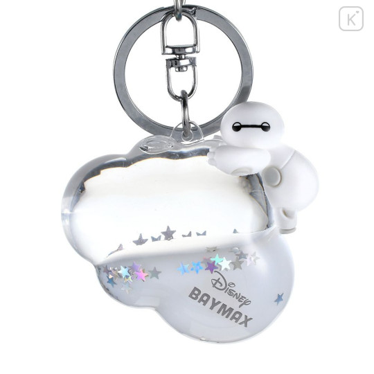 Japan Disney Store Floating Sequins Keychain - Baymax : Sleep On Cloud Key chain Fes - 4