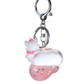 Japan Disney Store Floating Sequins Keychain - Marie : Sleep On Cloud Key chain Fes - 3