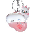 Japan Disney Store Floating Sequins Keychain - Marie : Sleep On Cloud Key chain Fes - 4