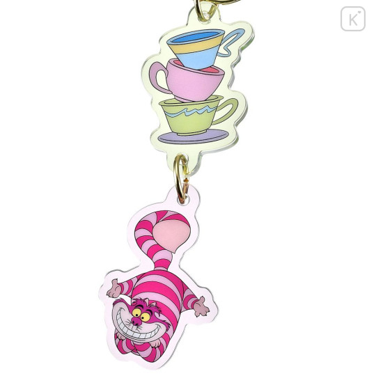 Japan Disney Store Swaying Keychain - Cheshire Cat & Teacup : Key Chain Fes - 4