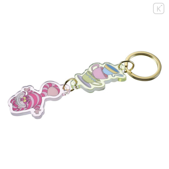 Japan Disney Store Swaying Keychain - Cheshire Cat & Teacup : Key Chain Fes - 5