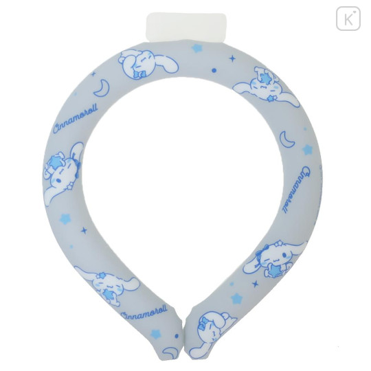 Japan Sanrio Ice Loop (M) Cooling Neck Wrap - Cinnamoroll : Grey Star - 1