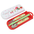 Japan Sanrio Bento Lunch Cutlery Set Spoon Fork Chopstick - Hello Kitty : Hungry Caterpillar - 1