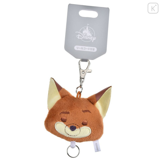 Japan Disney Store Mascot Reel Keychain - Zootopia Nick Wilde : Fuwamoco Zakka - 1