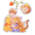 Japan Disney Store Acrylic Charm Keychain - Winnie the Pooh : Friends Hug Smile - 4