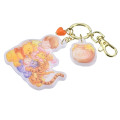 Japan Disney Store Acrylic Charm Keychain - Winnie the Pooh : Friends Hug Smile - 5