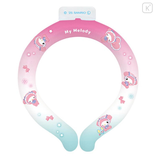 Japan Sanrio Ice Loop (S) Cooling Neck Wrap - My Melody : Red Mint - 1