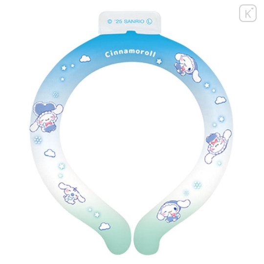 Japan Sanrio Ice Loop (S) Cooling Neck Wrap - Cinnamoroll : Gradient Blue - 1
