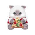 Japan Mofusand Mascot Plush Toy - Mofumofu Journey Cat : Chubby Pizza - 6