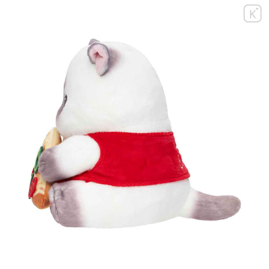 Japan Mofusand Mascot Plush Toy - Mofumofu Journey Cat : Chubby Pizza - 7