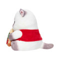 Japan Mofusand Mascot Plush Toy - Mofumofu Journey Cat : Chubby Pizza - 7