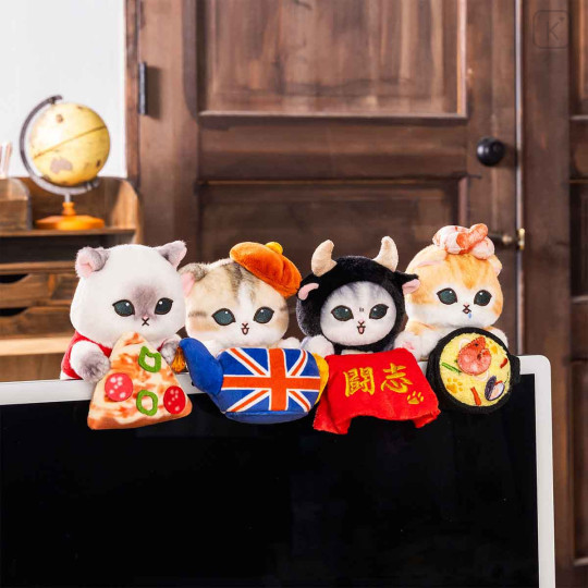 Japan Mofusand Monitor Plush Toy - Mofumofu Journey Cat : England Teapot - 2