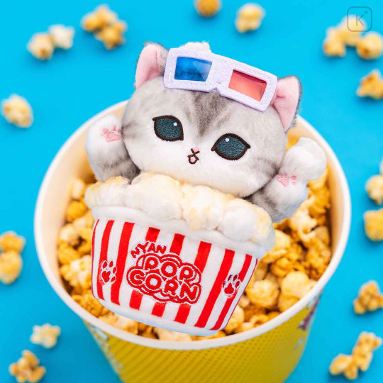 Japan Mofusand Mascot Holder - Mofumofu Journey Cat : Popcorn - 2
