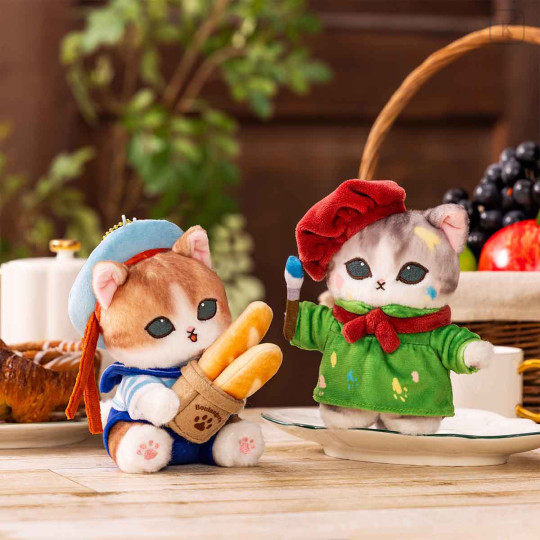 Japan Mofusand Mascot Holder - Mofumofu Journey Cat : Popcorn - 4