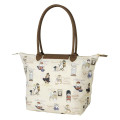 Japan Mofusand Boat Shaped Tote Bag - Mofumofu Journey Cat : Cats of the World Beige - 7
