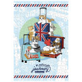 Japan Mofusand Jigsaw Puzzle 300pcs - Mofumofu Journey Cat : Travel Flight Nyan - 1