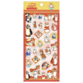Japan Mofusand Clear Sticker - Mofumofu Journey Cat : Red - 1