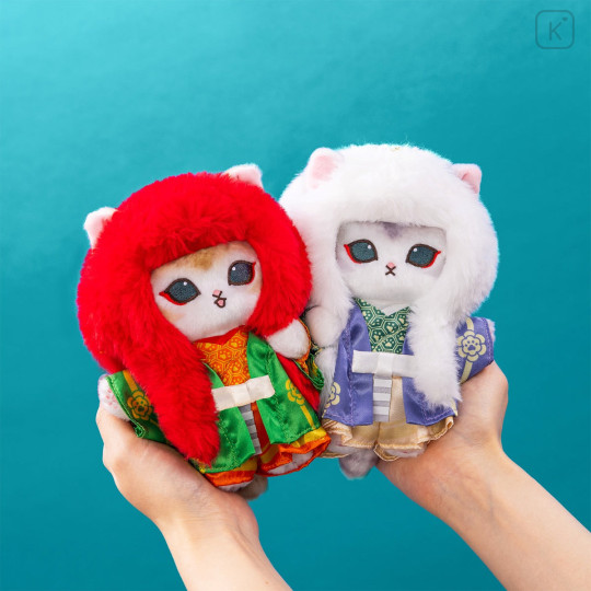Japan Mofusand Mascot Holder - Mofumofu Journey Cat : Kabuki Lion Cub - 2
