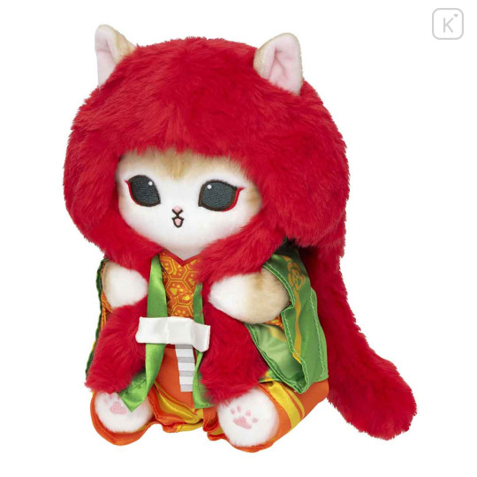 Japan Mofusand Mascot Plush Toy - Mofumofu Journey Cat : Kabuki Lion Cub - 7
