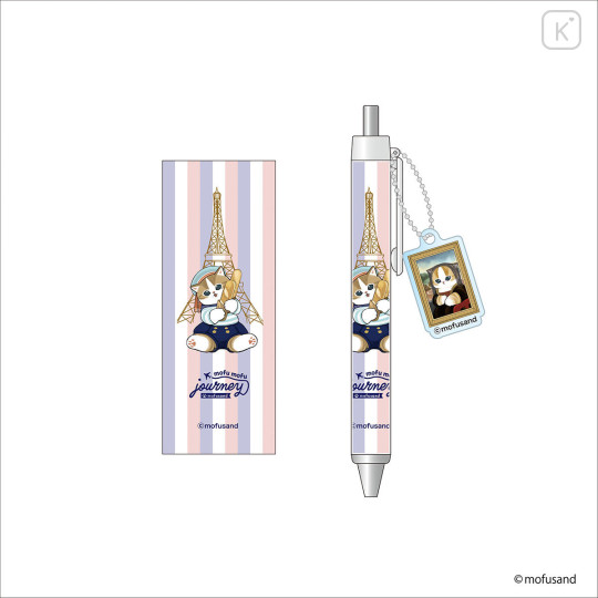 Japan Mofusand Ballpoint Pen - Mofumofu Journey Cat : Parisian French Bread - 1